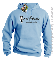 Szefowa wszystkich szefów - Small Girl - bluza  kapturem błękitna