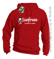 Szefowa wszystkich szefów - Small Girl - bluza  kapturem czerwona