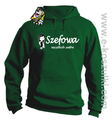 Szefowa wszystkich szefów - Small Girl - bluza  kapturem zielona