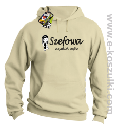 Szefowa wszystkich szefów - Small Girl - bluza  kapturem beżowa