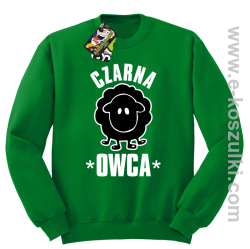 Czarna owca - Black Sheep - bluza STANDARD zielona