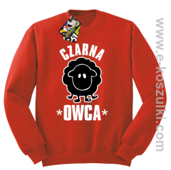 Czarna owca - Black Sheep - bluza STANDARD czerwona