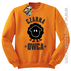 Czarna owca - Black Sheep - bluza STANDARD pomarańczowa