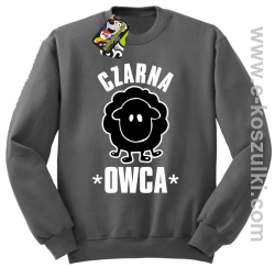 Czarna owca - Black Sheep - bluza STANDARD szara