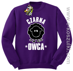 Czarna owca - Black Sheep - bluza STANDARD fioletowa