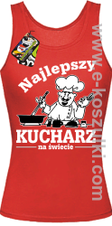 Mamma Mia Najlepszy kucharz na świecie - top damski czerwony