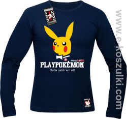 Play Pokemon - longsleeve męski granatowy