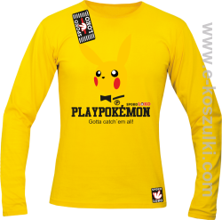 Play Pokemon - longsleeve męski żółty