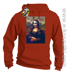 Mona Lisa Hello Jocker - bluza z kapturem pomarańczowa