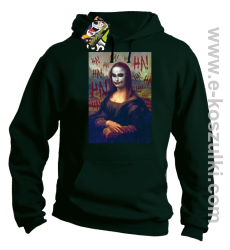 Mona Lisa Hello Jocker - bluza z kapturem butelkowa