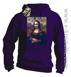 Mona Lisa Hello Jocker - bluza z kapturem fioletowa