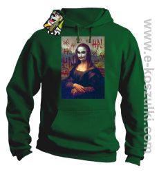 Mona Lisa Hello Jocker - bluza z kapturem zielona