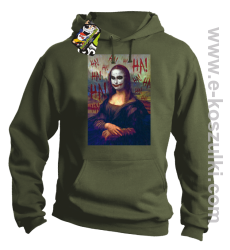 Mona Lisa Hello Jocker - bluza z kapturem khaki