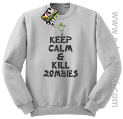 Keep calm and kill zombies - Bluza STANDARD melanż