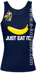 JUST EAT IT Banana - top damski granatowy