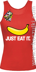 JUST EAT IT Banana - top damski czerwony