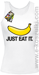 JUST EAT IT Banana - top damski biały