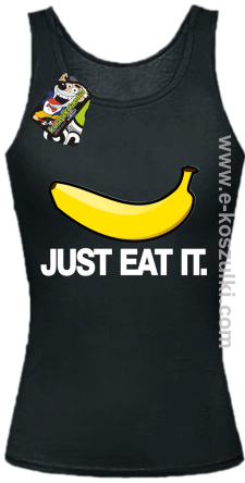 JUST EAT IT Banana - top damski czarny