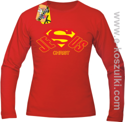 Jesus Christ SuperJesus - Longsleeve męski czerwony 