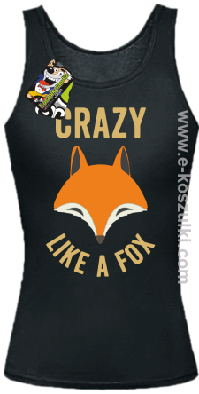 Crazy like a Fox - top damski czarny