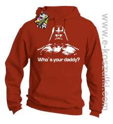 LORD Who`s your daddy - bluza z kapturem pomarańczowa