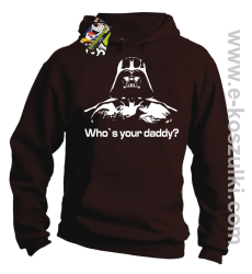 LORD Who`s your daddy - bluza z kapturem brązowa