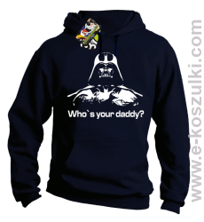 LORD Who`s your daddy - bluza z kapturem granatowa