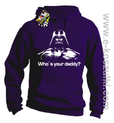 LORD Who`s your daddy - bluza z kapturem fioletowa