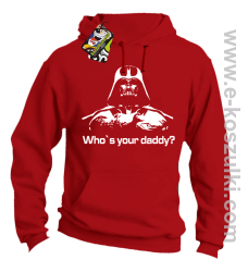 LORD Who`s your daddy - bluza z kapturem czerwona