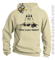 LORD Who`s your daddy - bluza z kapturem beżowa