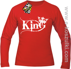 King Simple - longsleeve męski czerwony