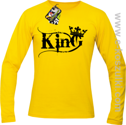 King Simple - longsleeve męski żółty