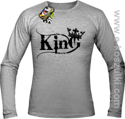 King Simple - longsleeve męski melanż 