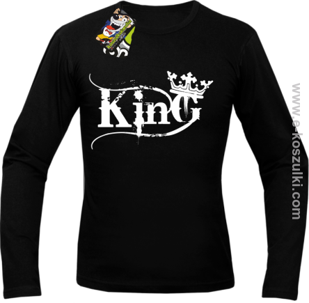 King Simple - longsleeve męski czarny