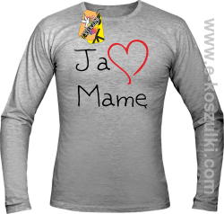 Ja kocham Mamę - longsleeve męski melanż 