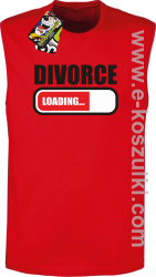 DIVORCE Loading - bezrękawnik męski czerwony 