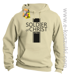 Soldier of Christ - Żołnierz Chrystusa - bluza z kapturem beżowa