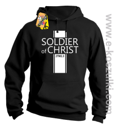 Soldier of Christ - Żołnierz Chrystusa - bluza z kapturem czarna