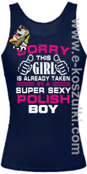 Sorry this girl is already taken by a super sexy polish Boy - top damski granatowy