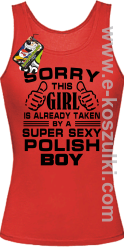 Sorry this girl is already taken by a super sexy polish Boy - top damski czerwony