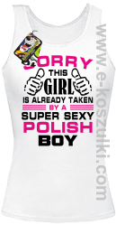 Sorry this girl is already taken by a super sexy polish Boy - top damski biały