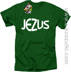 Jezus Christ Symbolic - koszulka męska zielona 