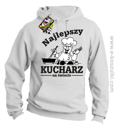 Mamma Mia Najlepszy kucharz na świecie - bluza z kapturem biała