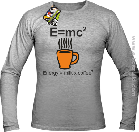 E=mc2 - Energy = Milk x Coffee 2 - Longsleeve męski 