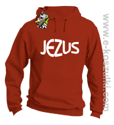 Jezus Christ Symbolic - bluza z kapturem pomarańczowa