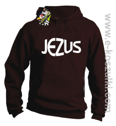 Jezus Christ Symbolic - bluza z kapturem brązowa 