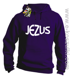 Jezus Christ Symbolic - bluza z kapturem fioletowa