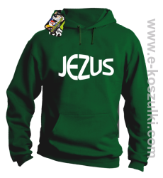 Jezus Christ Symbolic - bluza z kapturem zielona