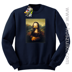 Mona Lisa Mother Ducker - bluza bez kaptura STANDARD granatowa