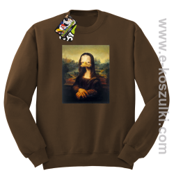 Mona Lisa Mother Ducker - bluza bez kaptura STANDARD brązowa